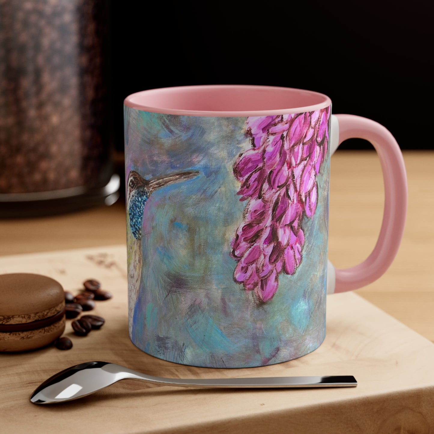 Hummingbird & Wisteria Coffee Mug, 11oz