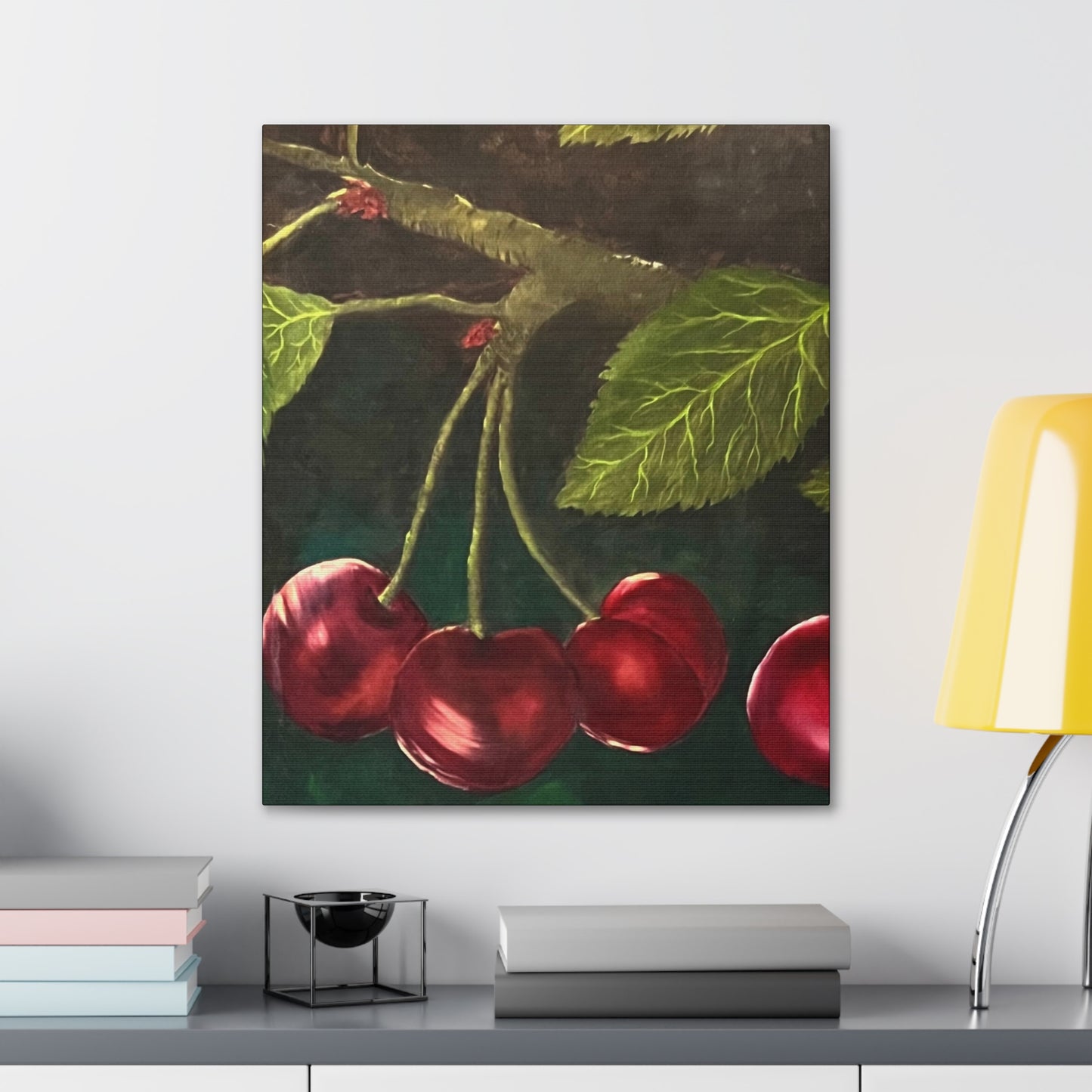 Black Cherries Painting