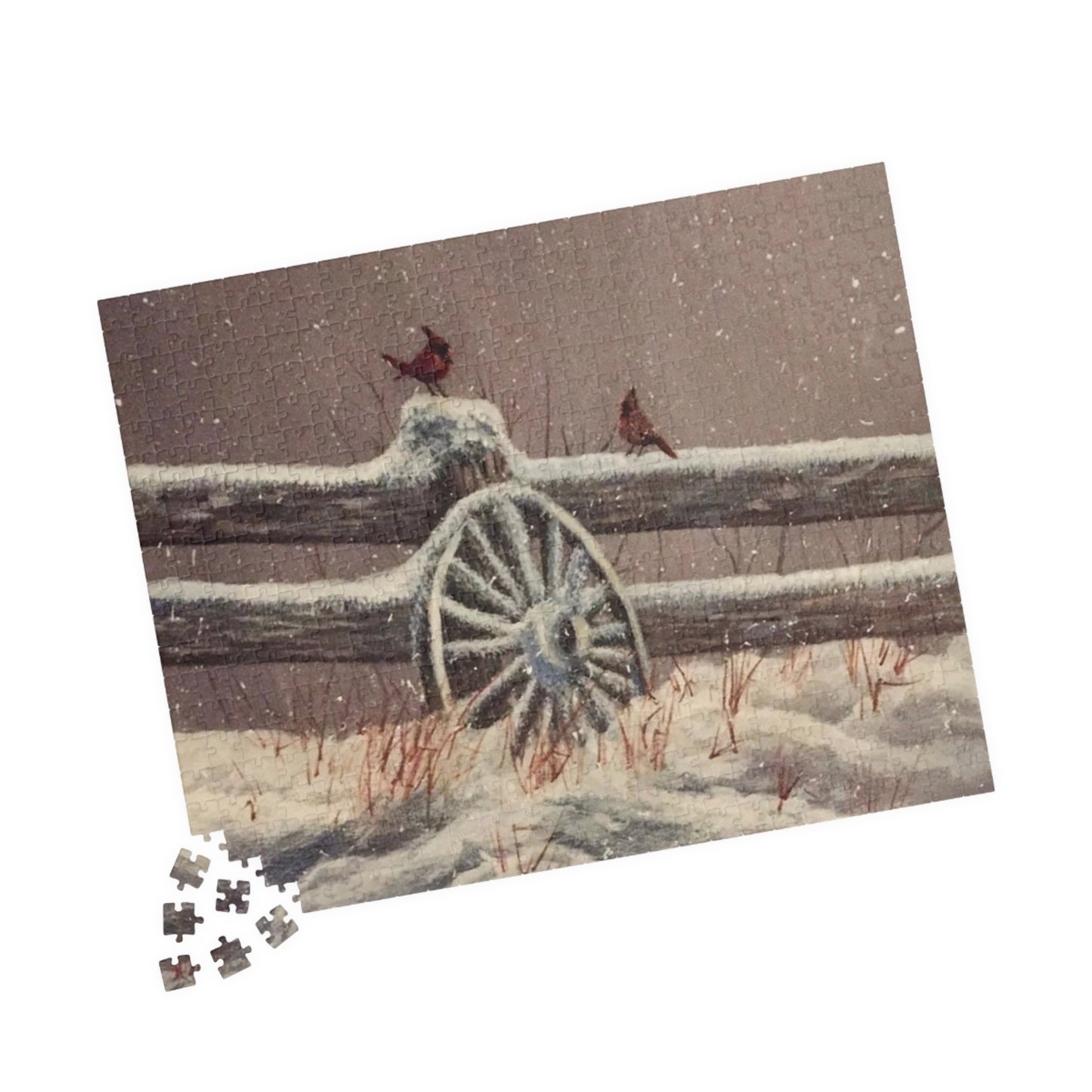 The Red Cardinal Puzzle (110, 252, 500, 1014-piece)