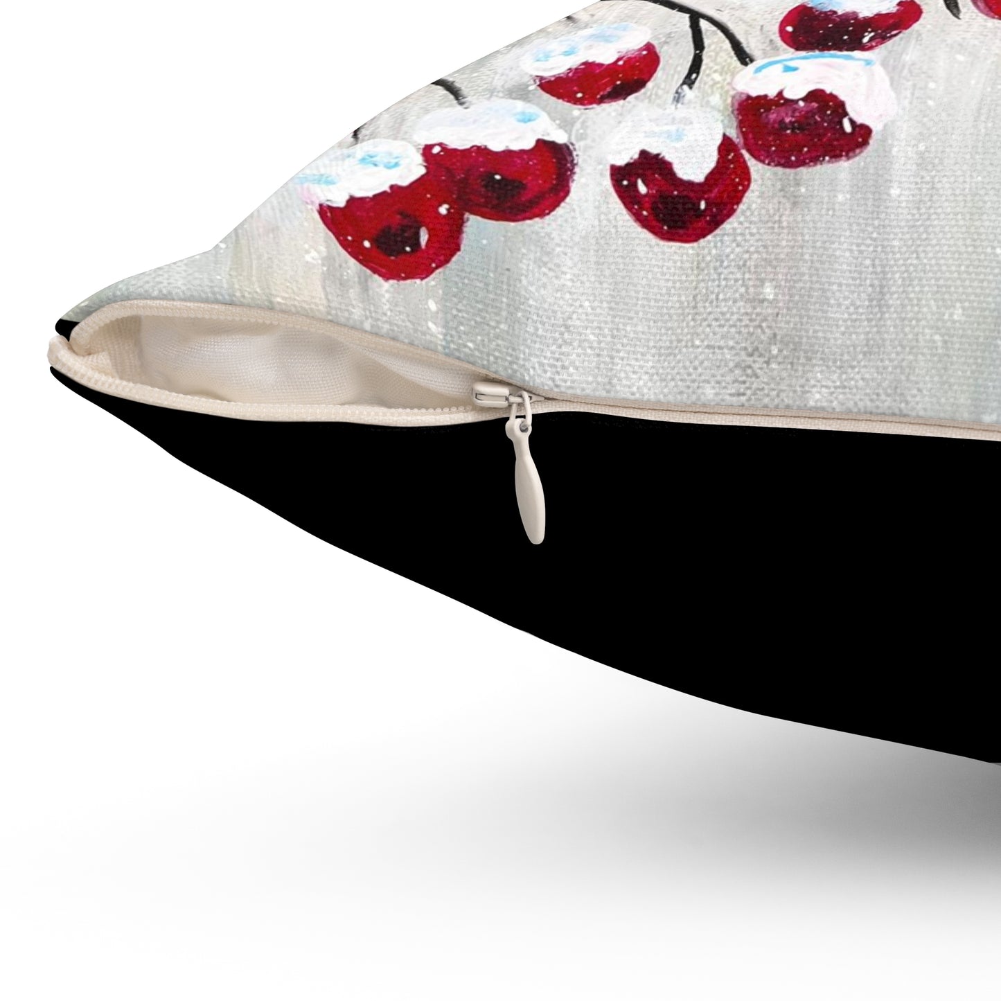 Winter Berry Cardinal Pillow