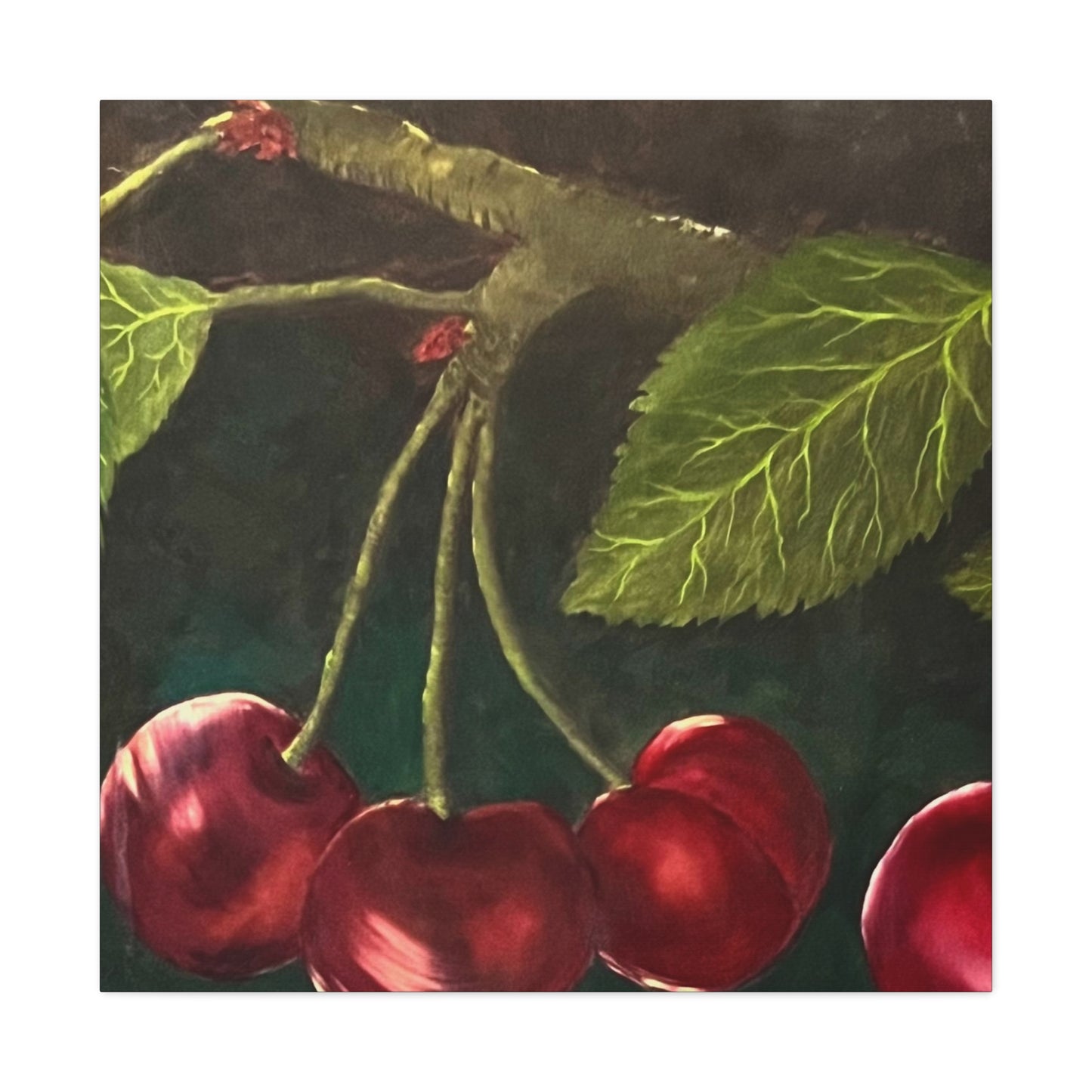 Black Cherries Painting
