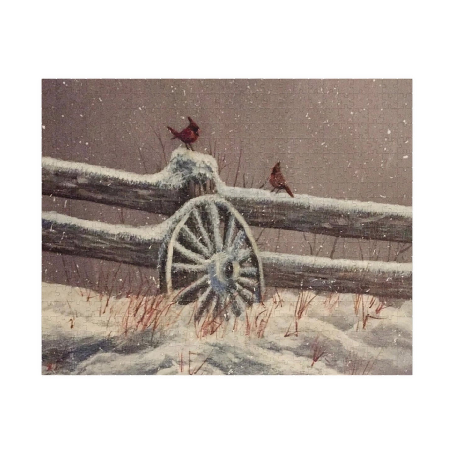 The Red Cardinal Puzzle (110, 252, 500, 1014-piece)