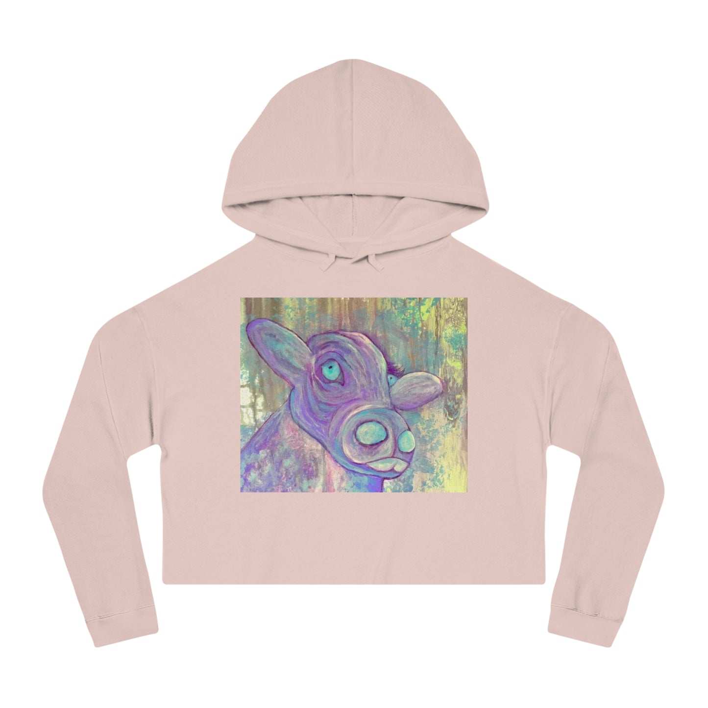 The Purple Cow Cropped Hoodie