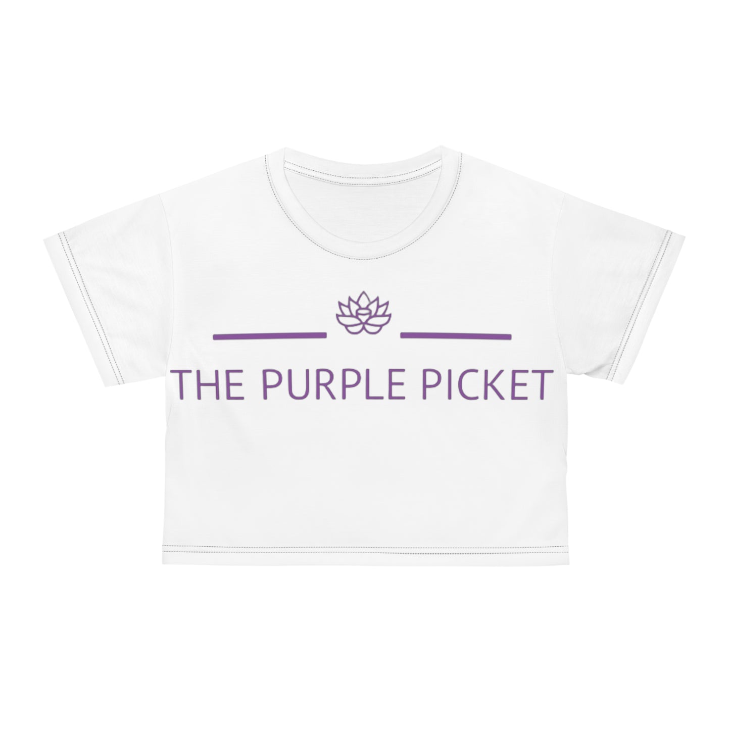 The Purple Picket Crop Tee