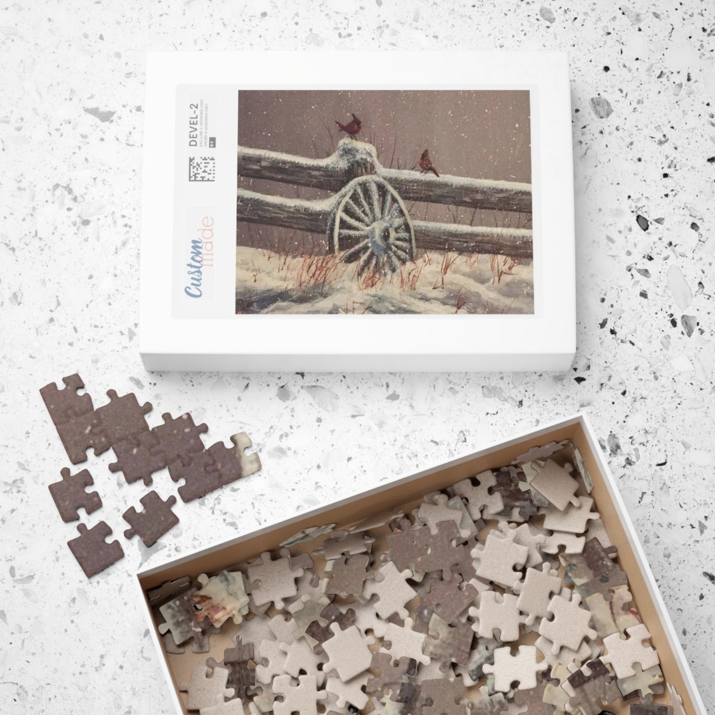 The Red Cardinal Puzzle (110, 252, 500, 1014-piece)