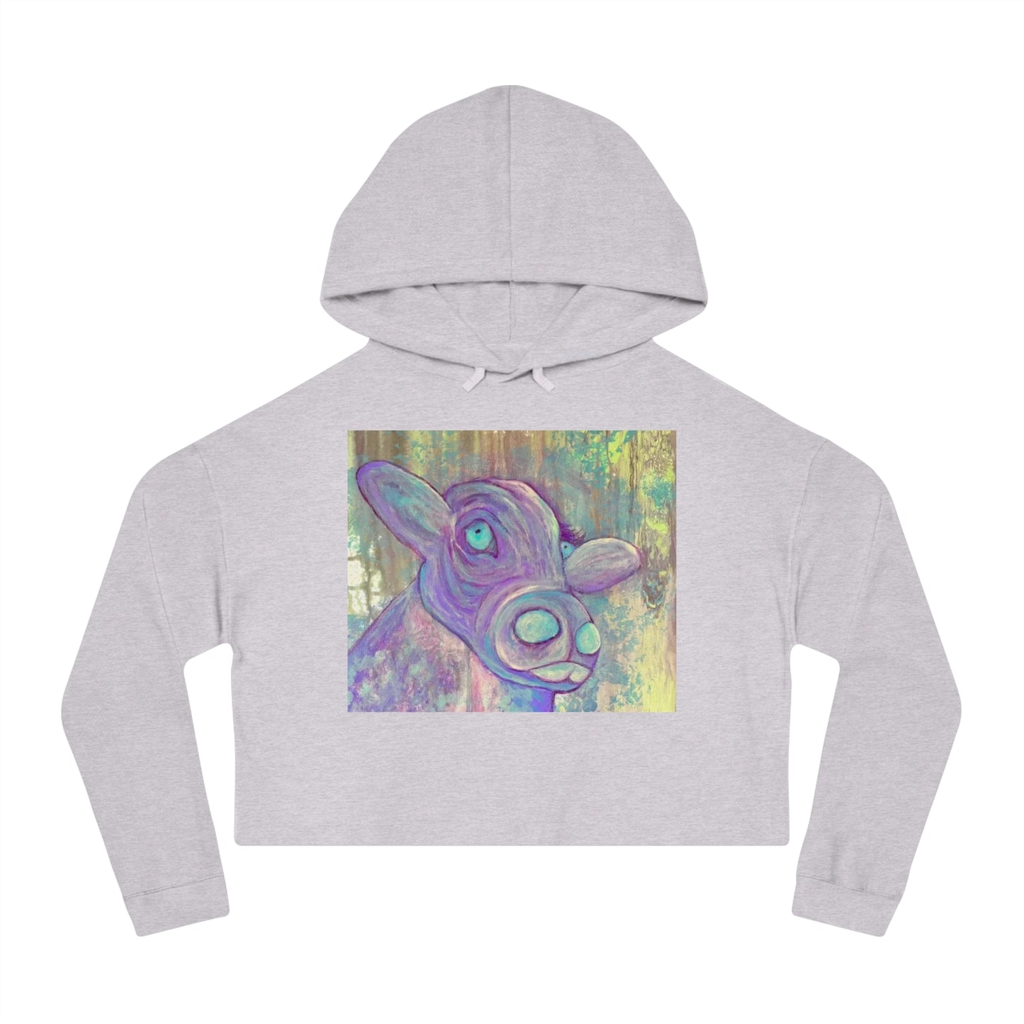 The Purple Cow Cropped Hoodie