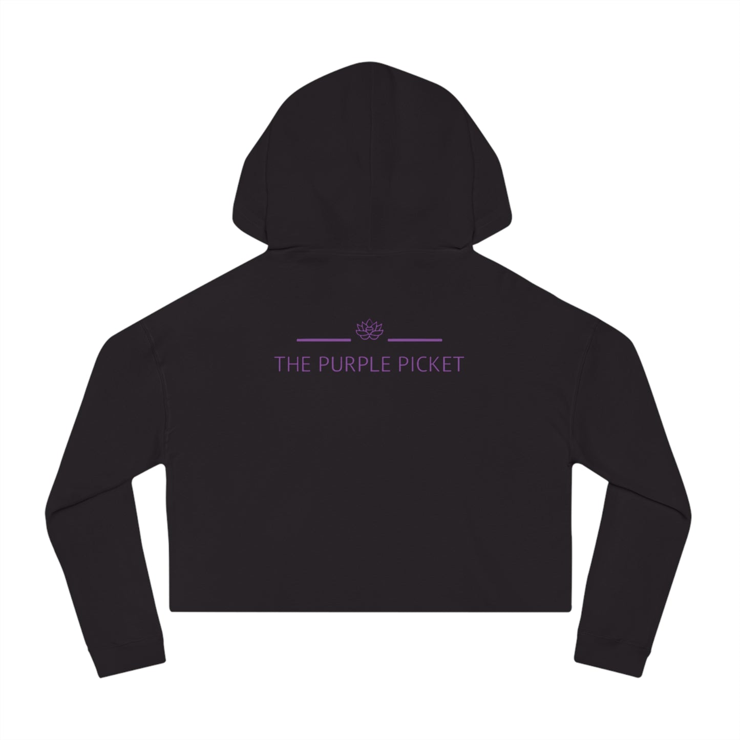 The Purple Cow Cropped Hoodie