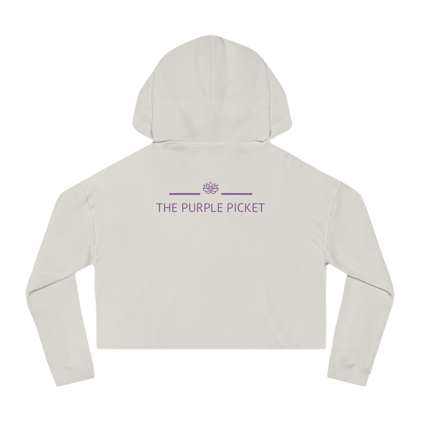 The Purple Cow Cropped Hoodie