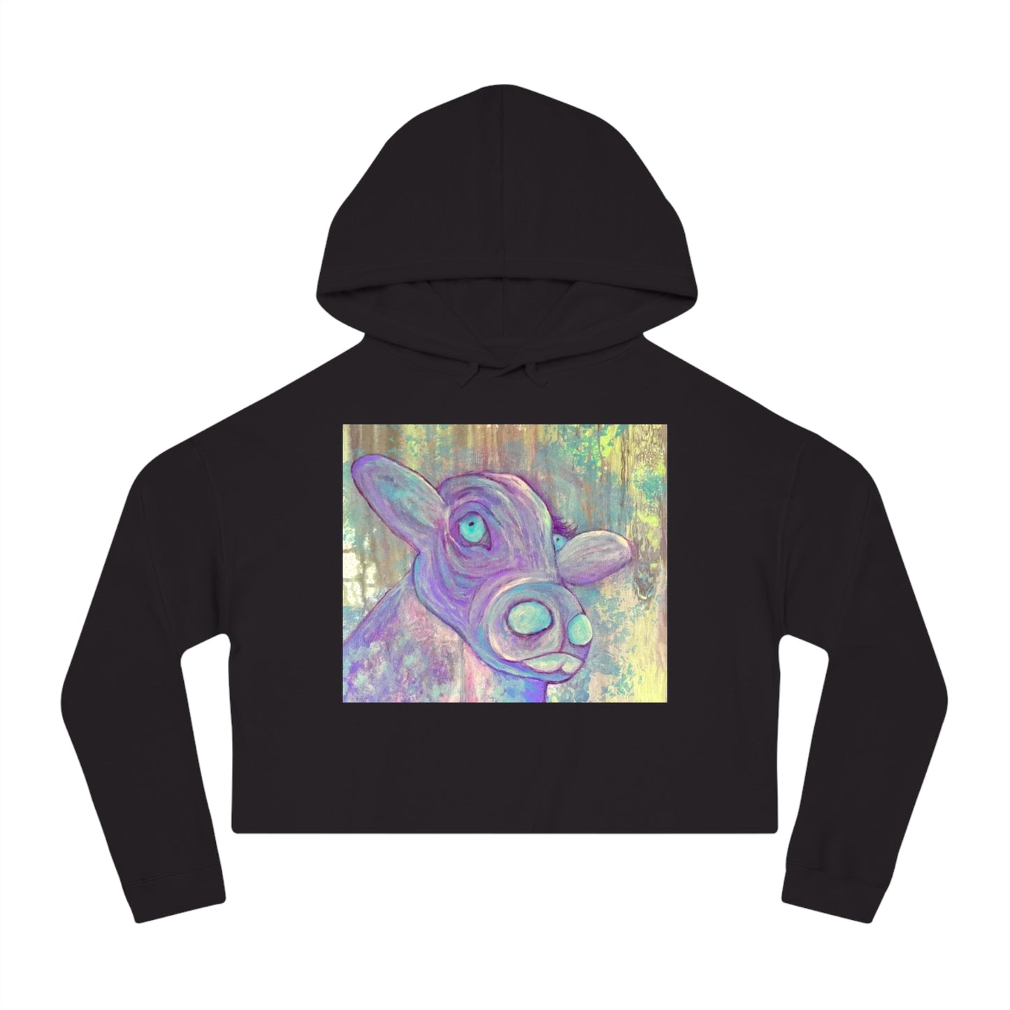 The Purple Cow Cropped Hoodie