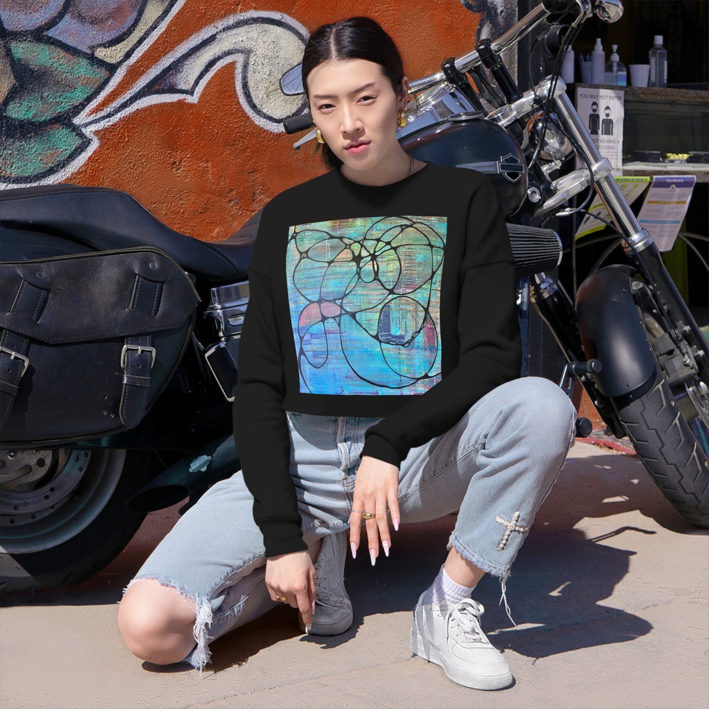 Infinite Color Women's Cropped Sweatshirt