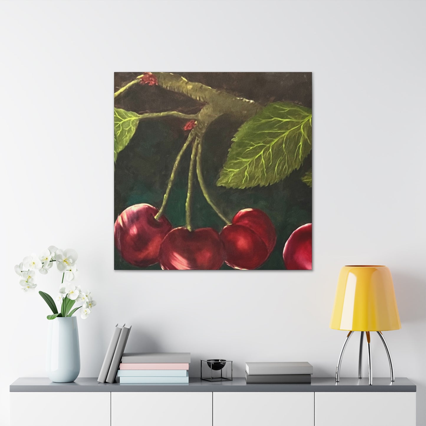 Black Cherries Painting