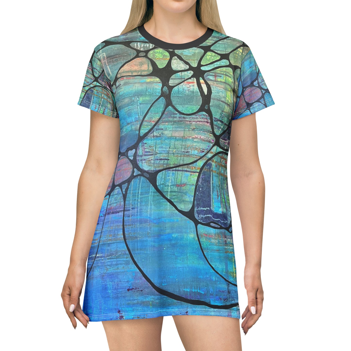 The Purple Pickets infinite color T-Shirt Dress