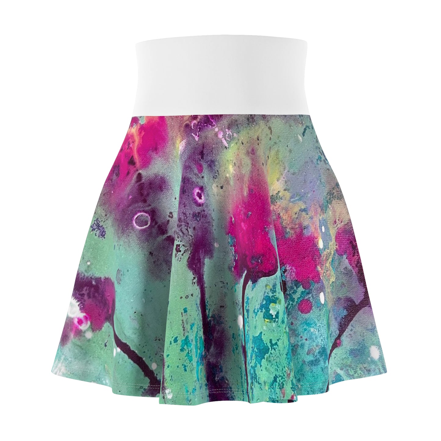 The Purple Picket's Women's Dancing Roses Skater Skirt