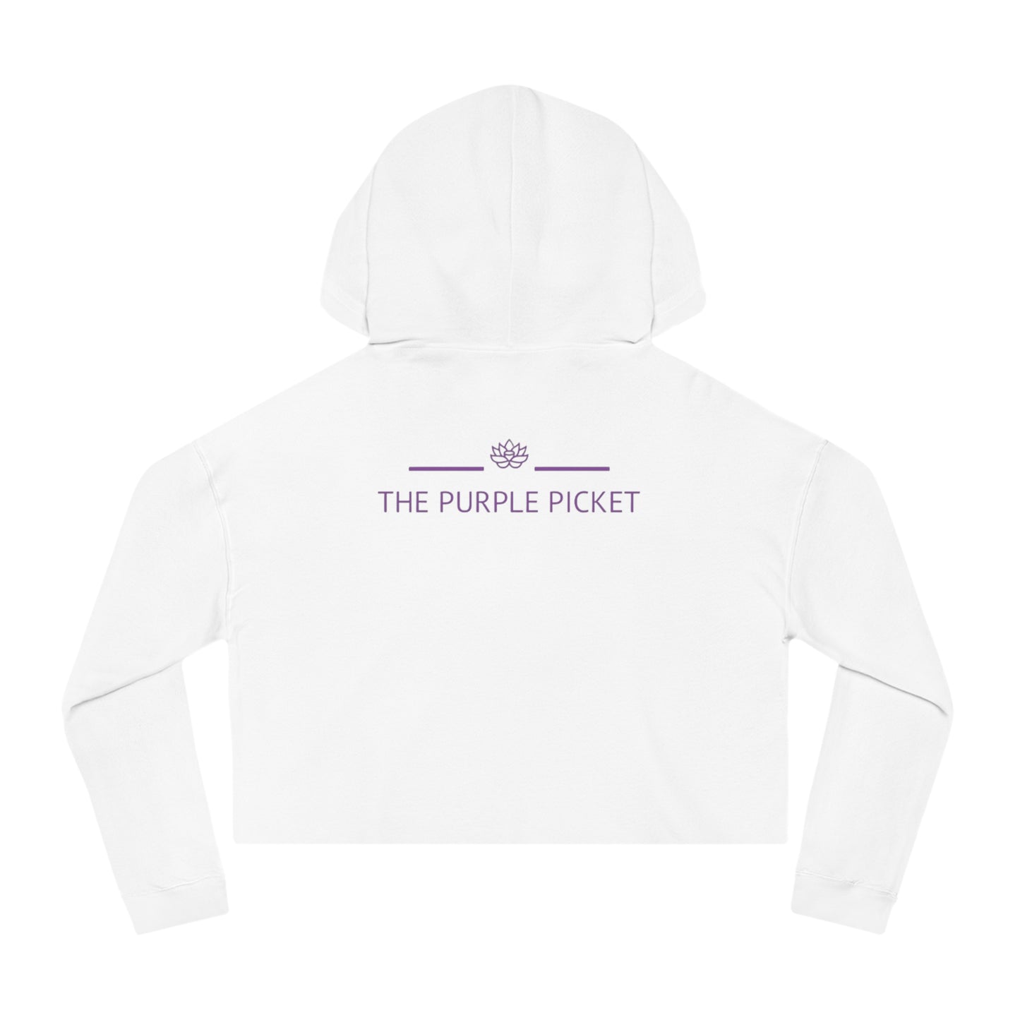 The Purple Cow Cropped Hoodie