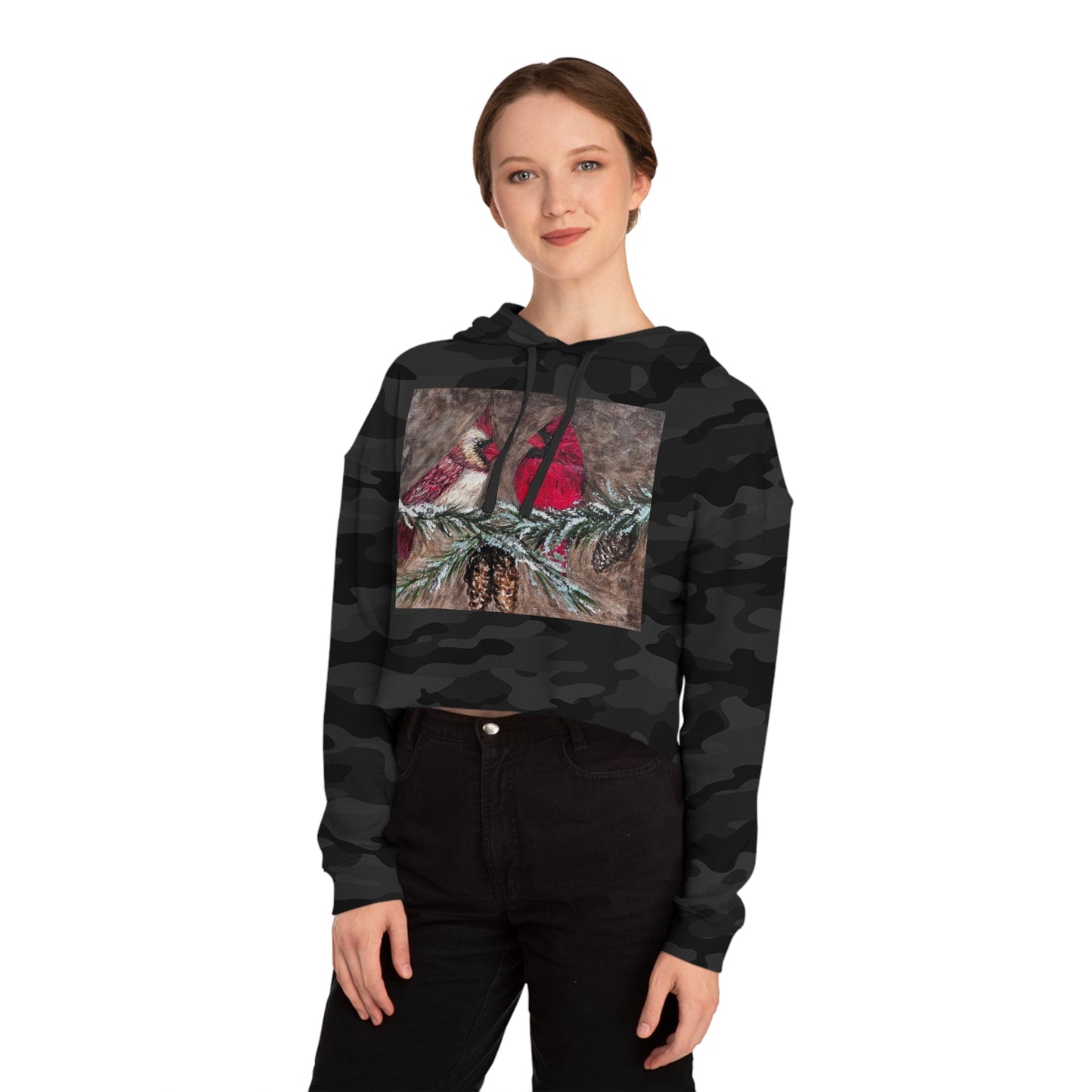 Women’s Cardinals Cropped Hooded Sweatshirt