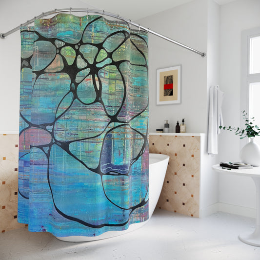 Infinite Color Polyester Shower Curtain