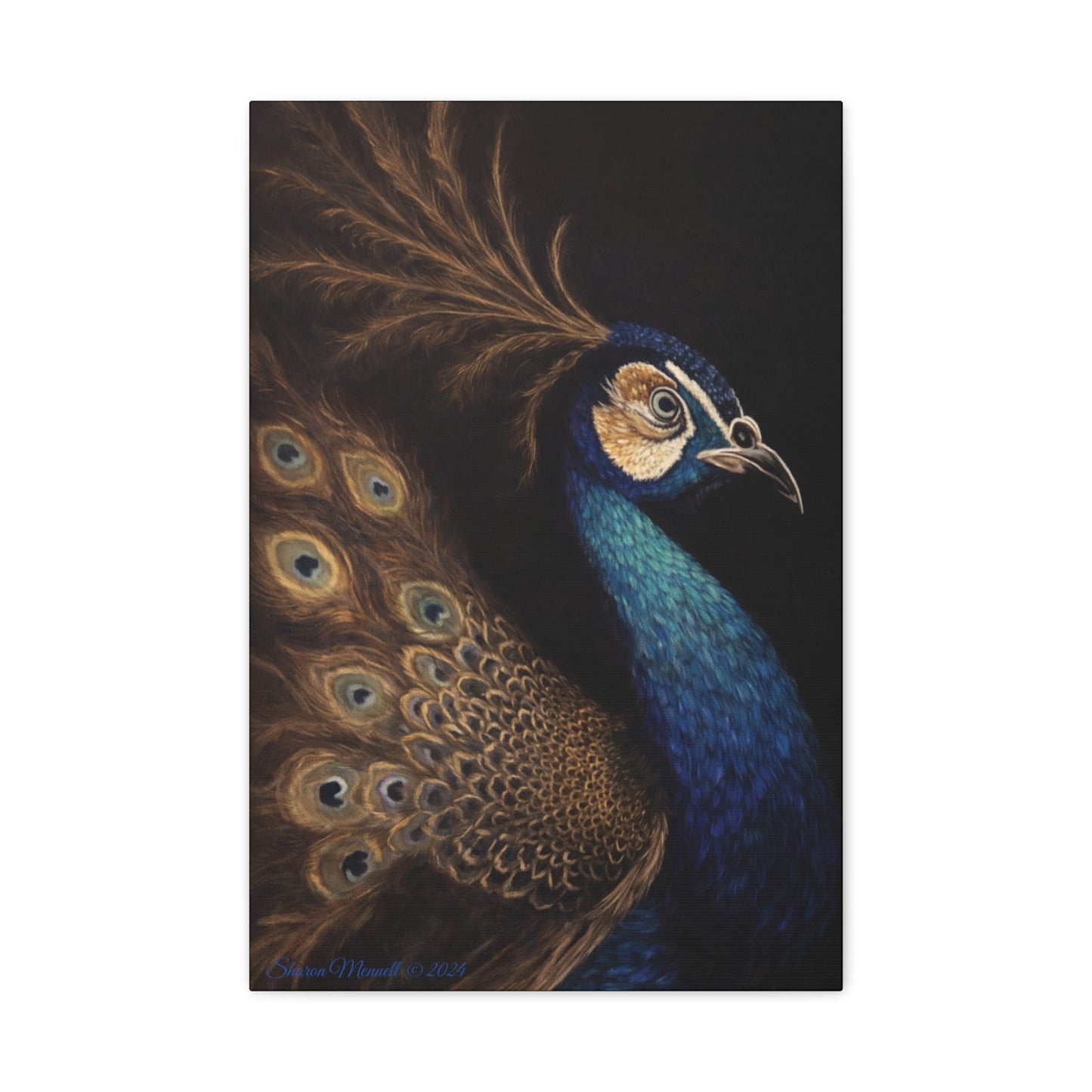 Blue Majesty Print by Sharon Mennell