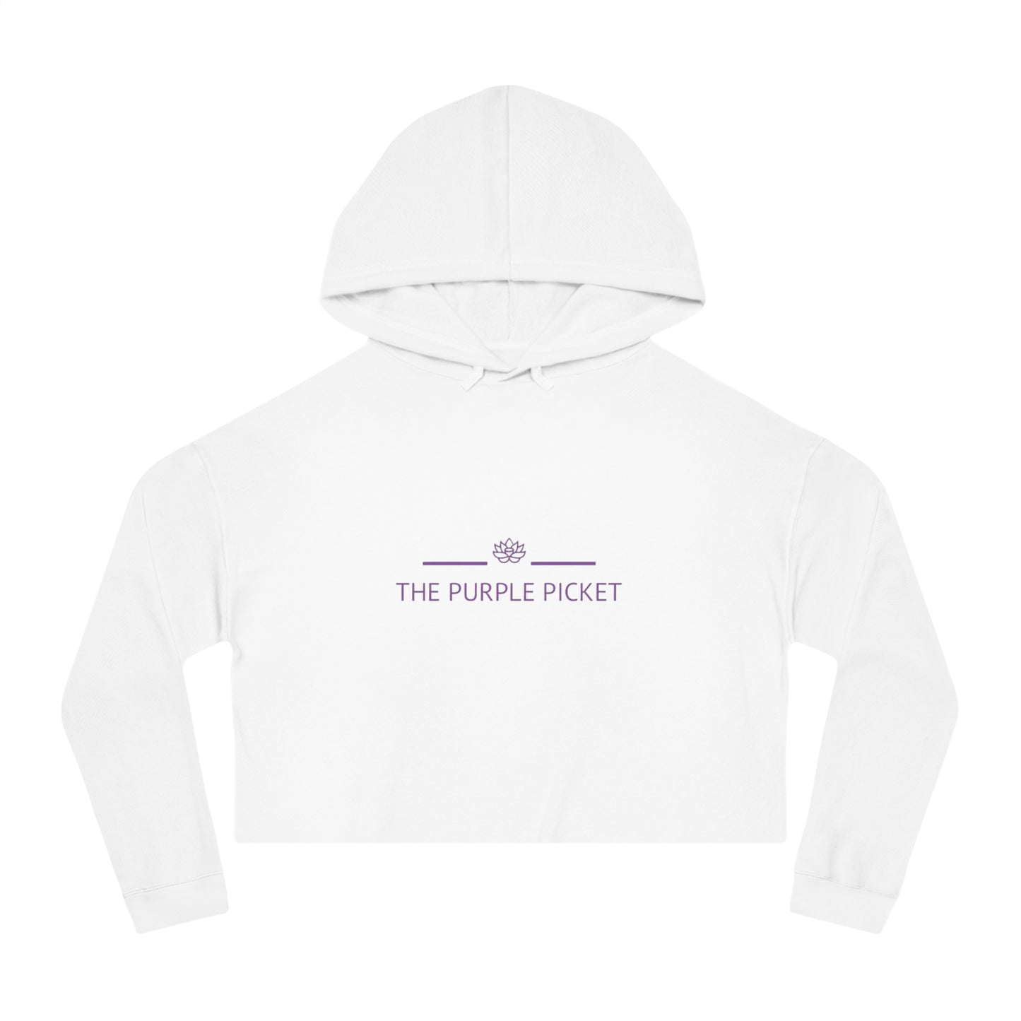 he Purple Picket Women’s Cropped Hooded Sweatshirt