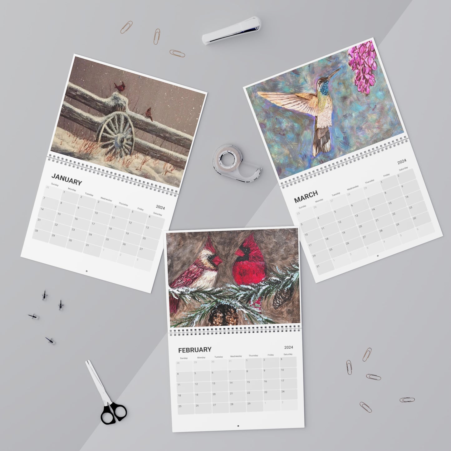 Sharon Mennell Art Calendar (2024)