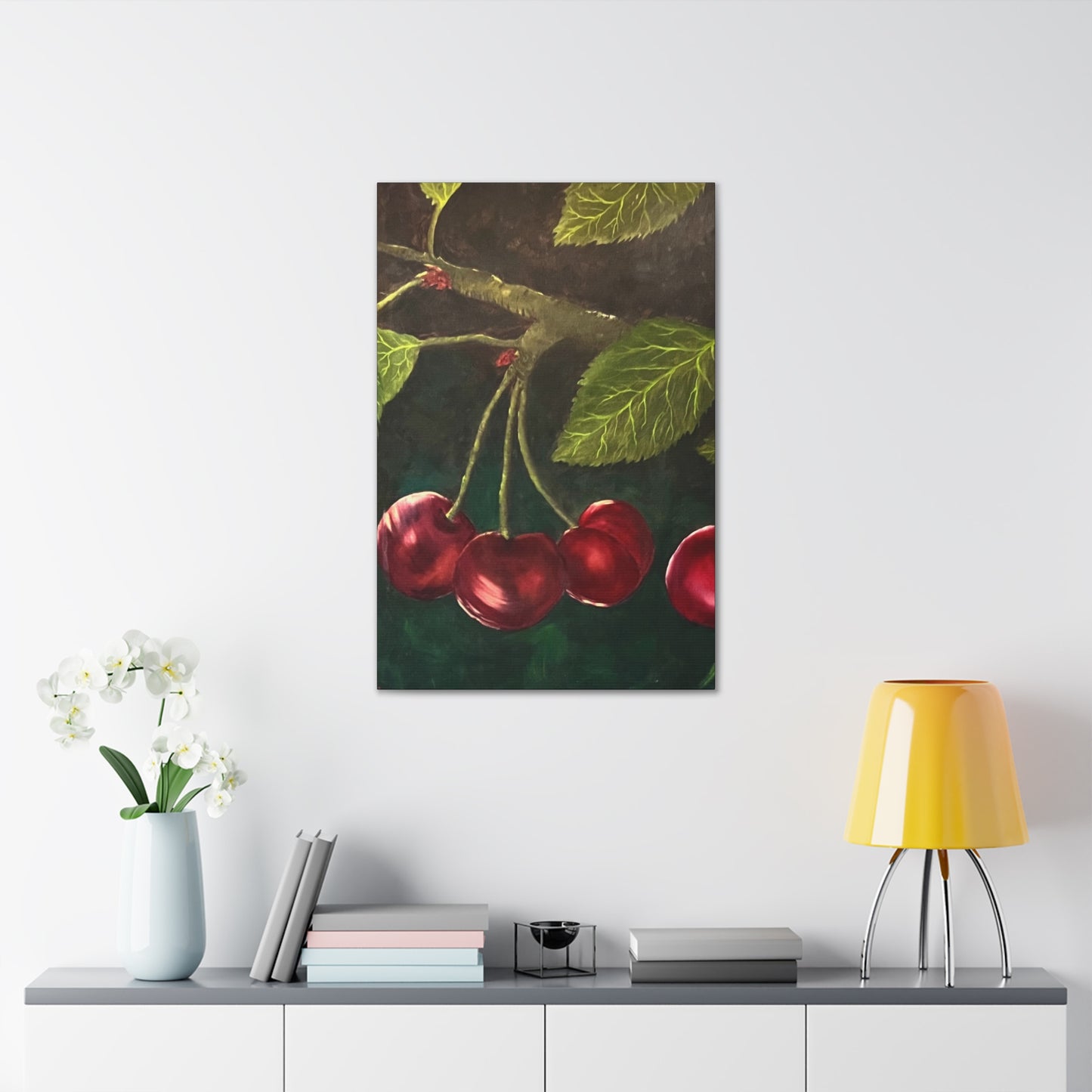 Black Cherries Painting