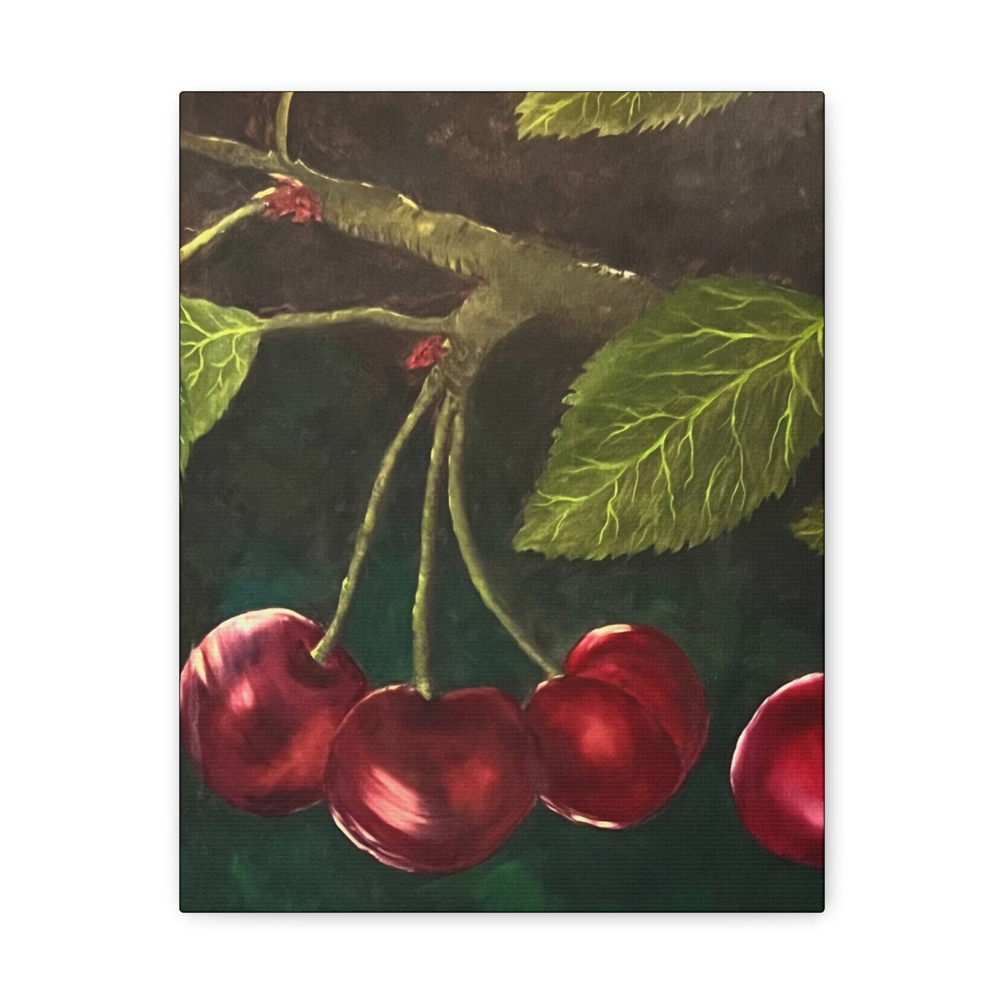 Black Cherries Painting