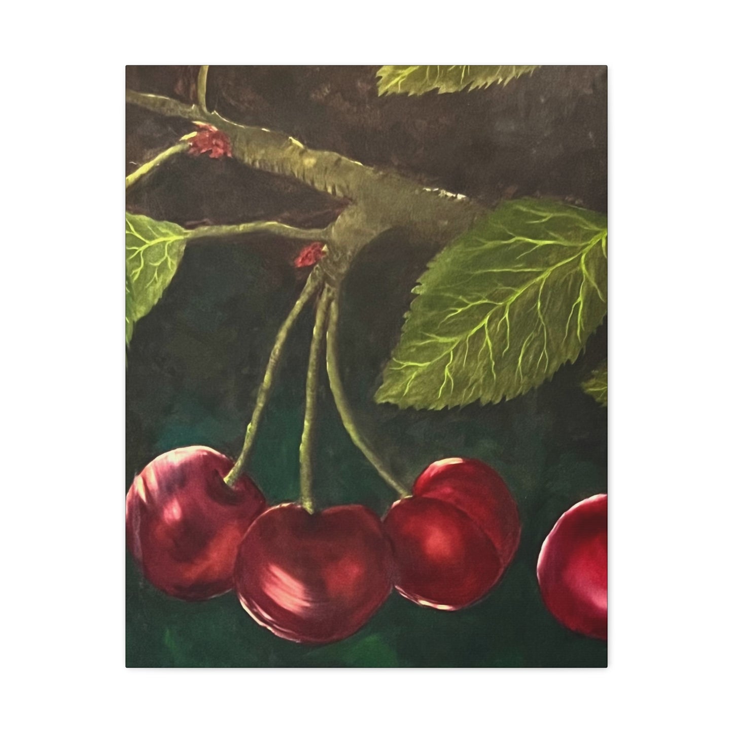 Black Cherries Painting