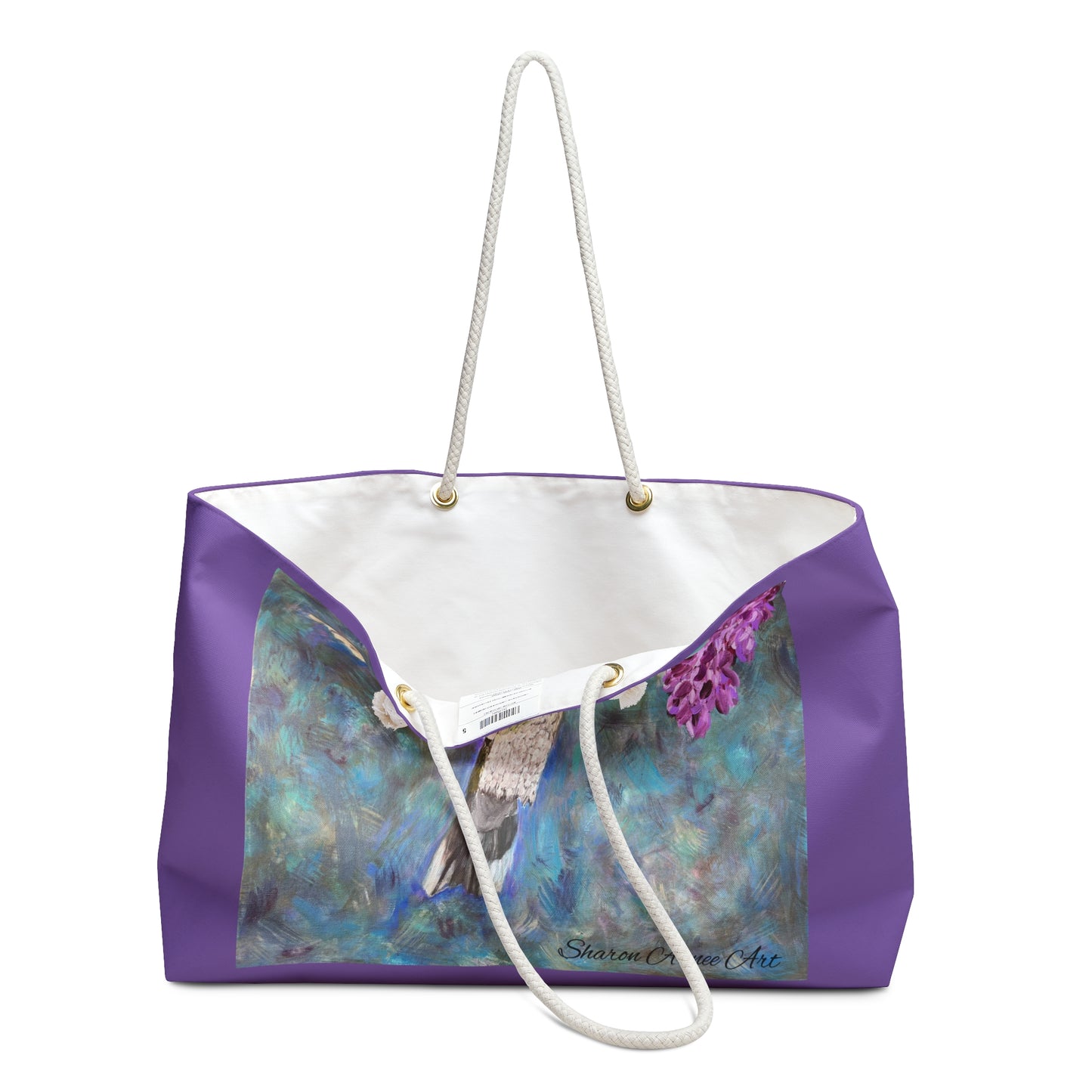 Hummingbird & Wisteria Weekender Bag