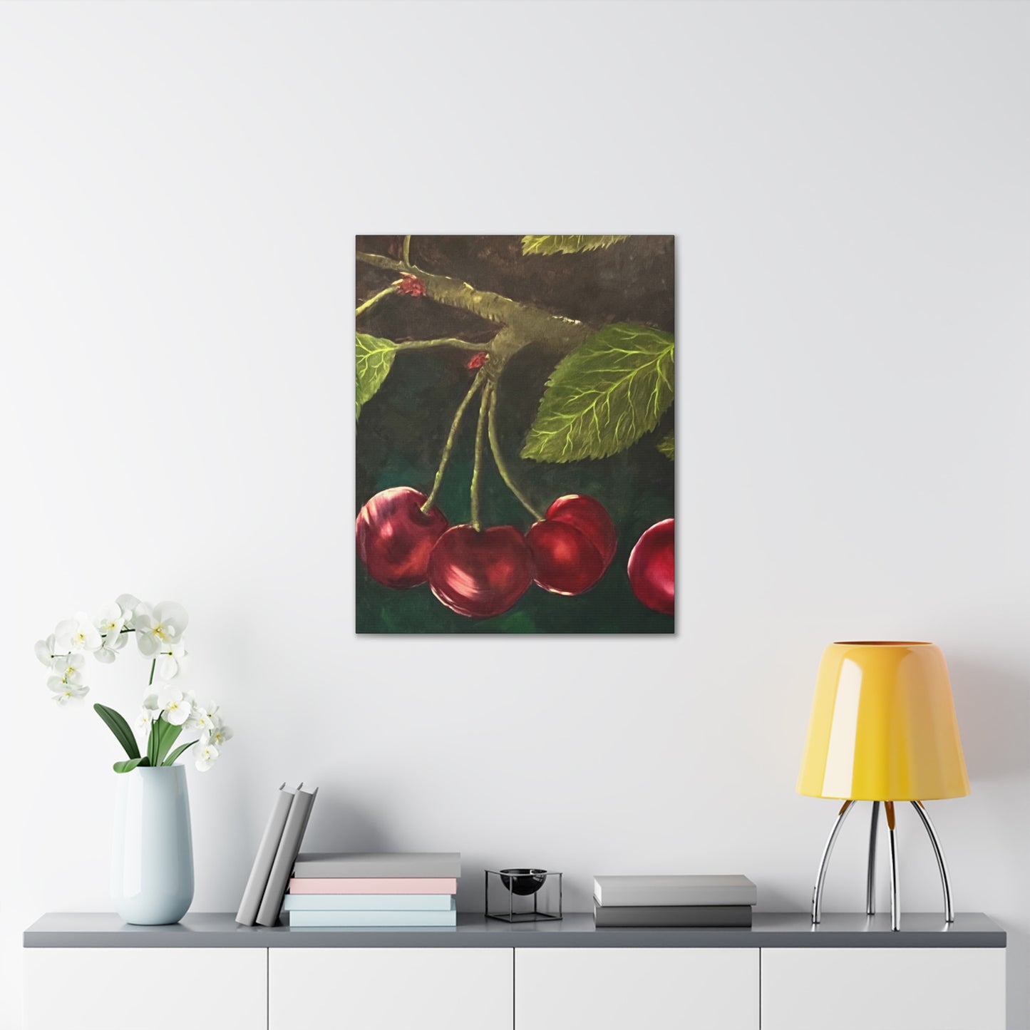 Black Cherries Painting