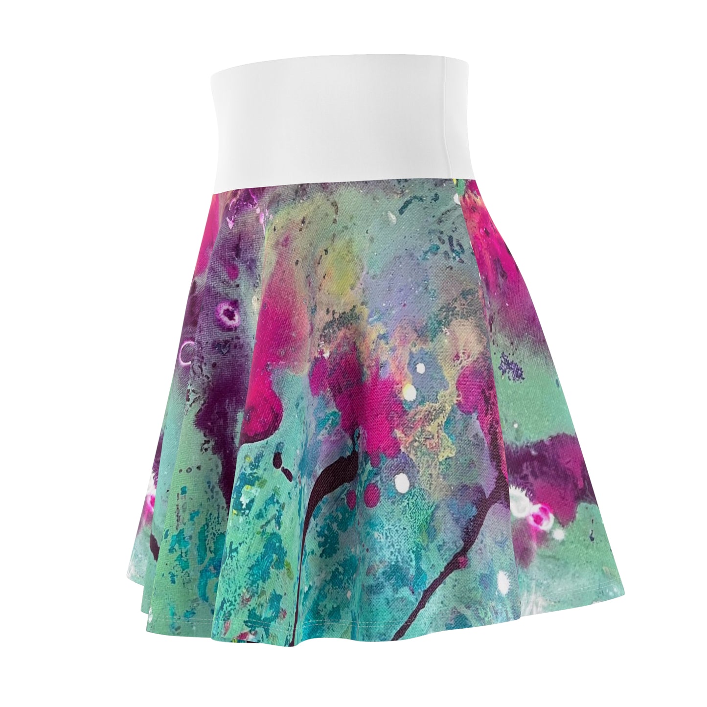 The Purple Picket's Women's Dancing Roses Skater Skirt