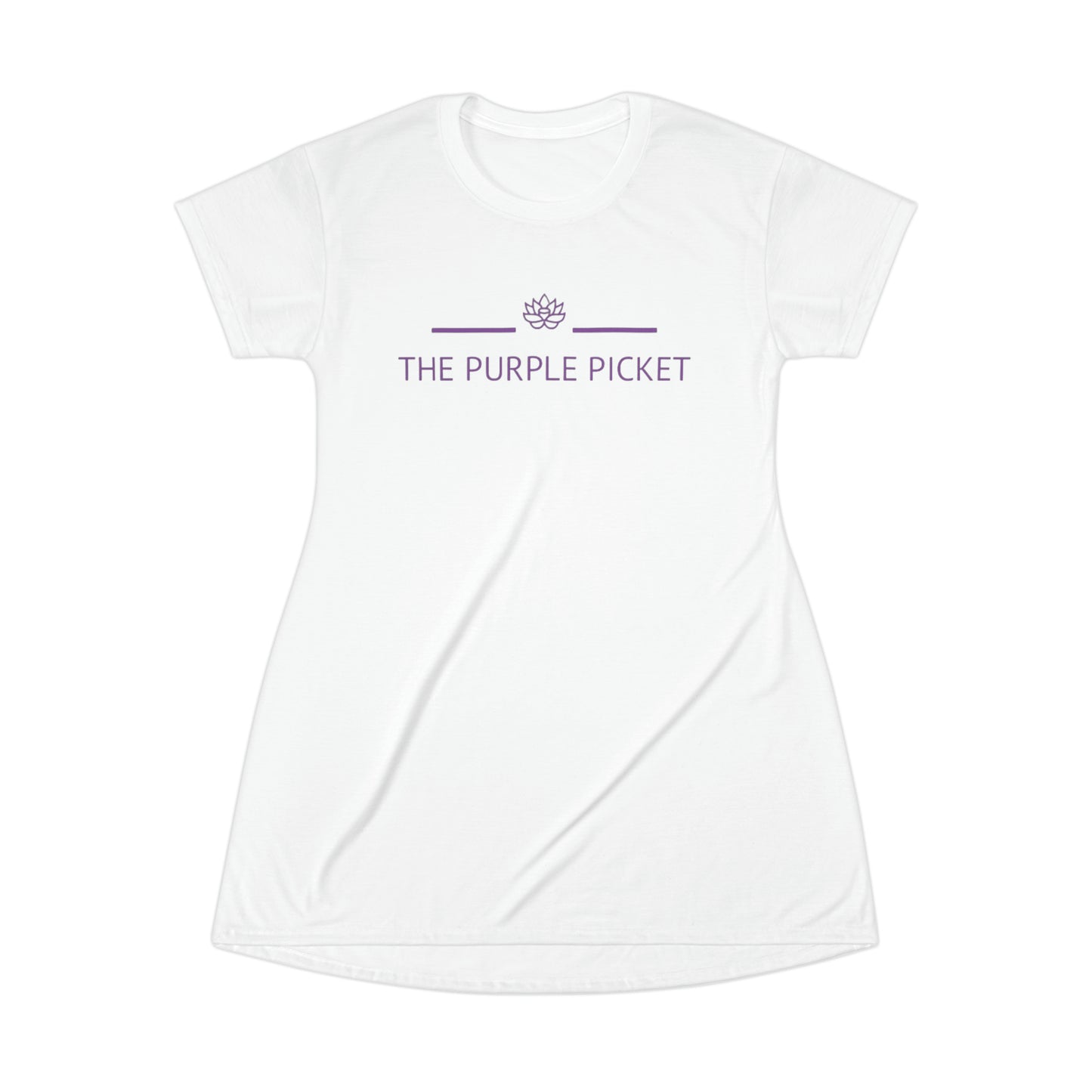 The Purple Picket T-Shirt Dress