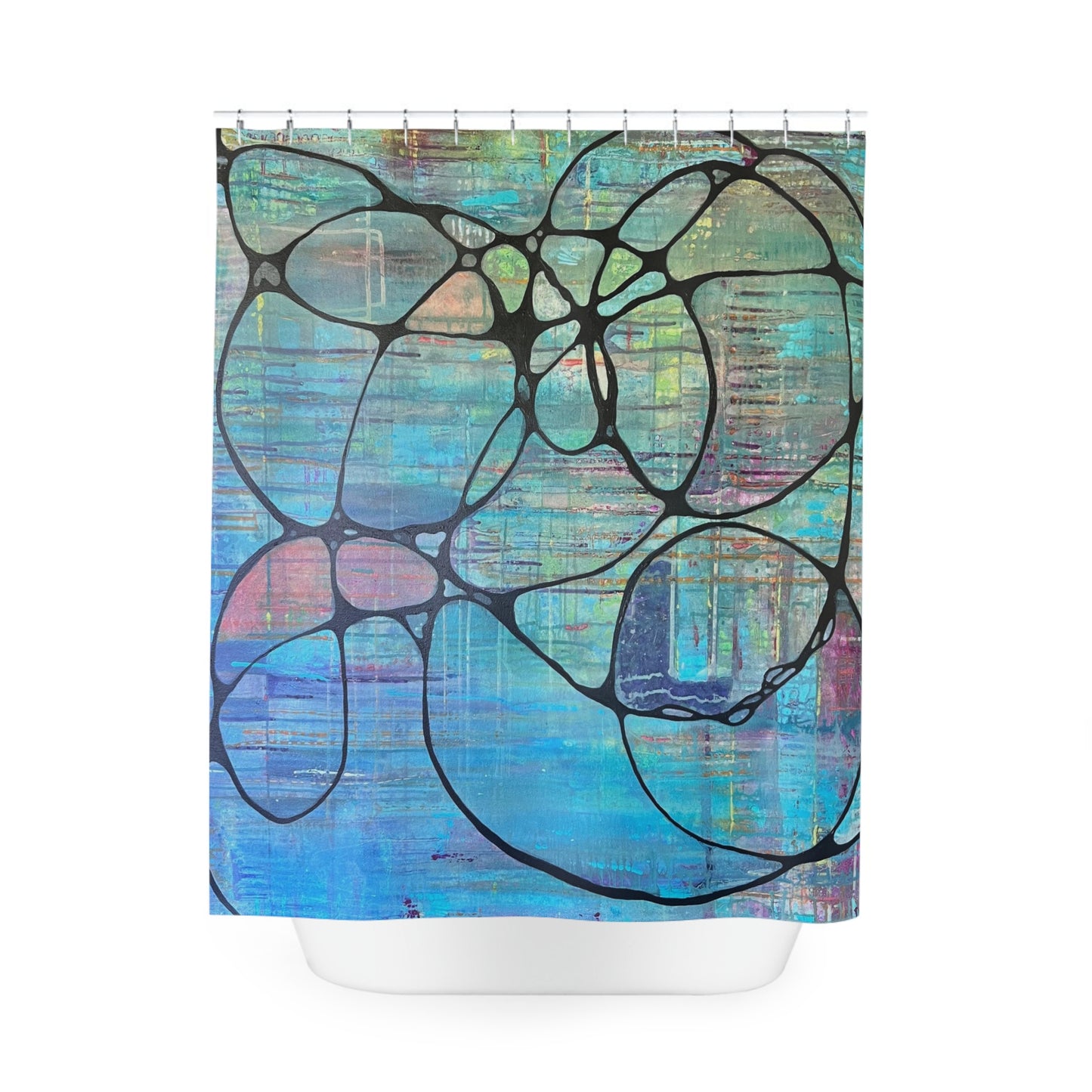 Infinite Color Polyester Shower Curtain