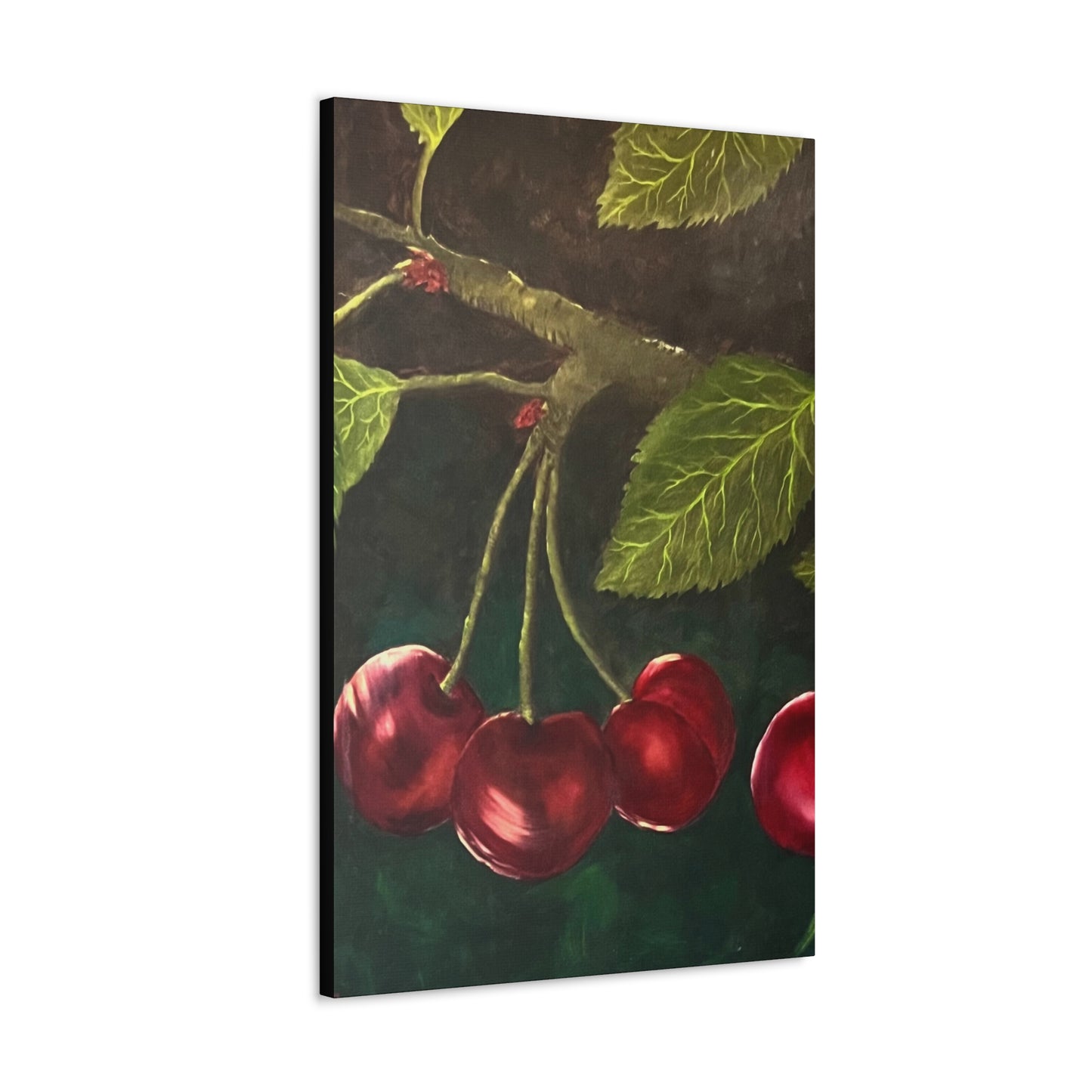 Black Cherries Painting