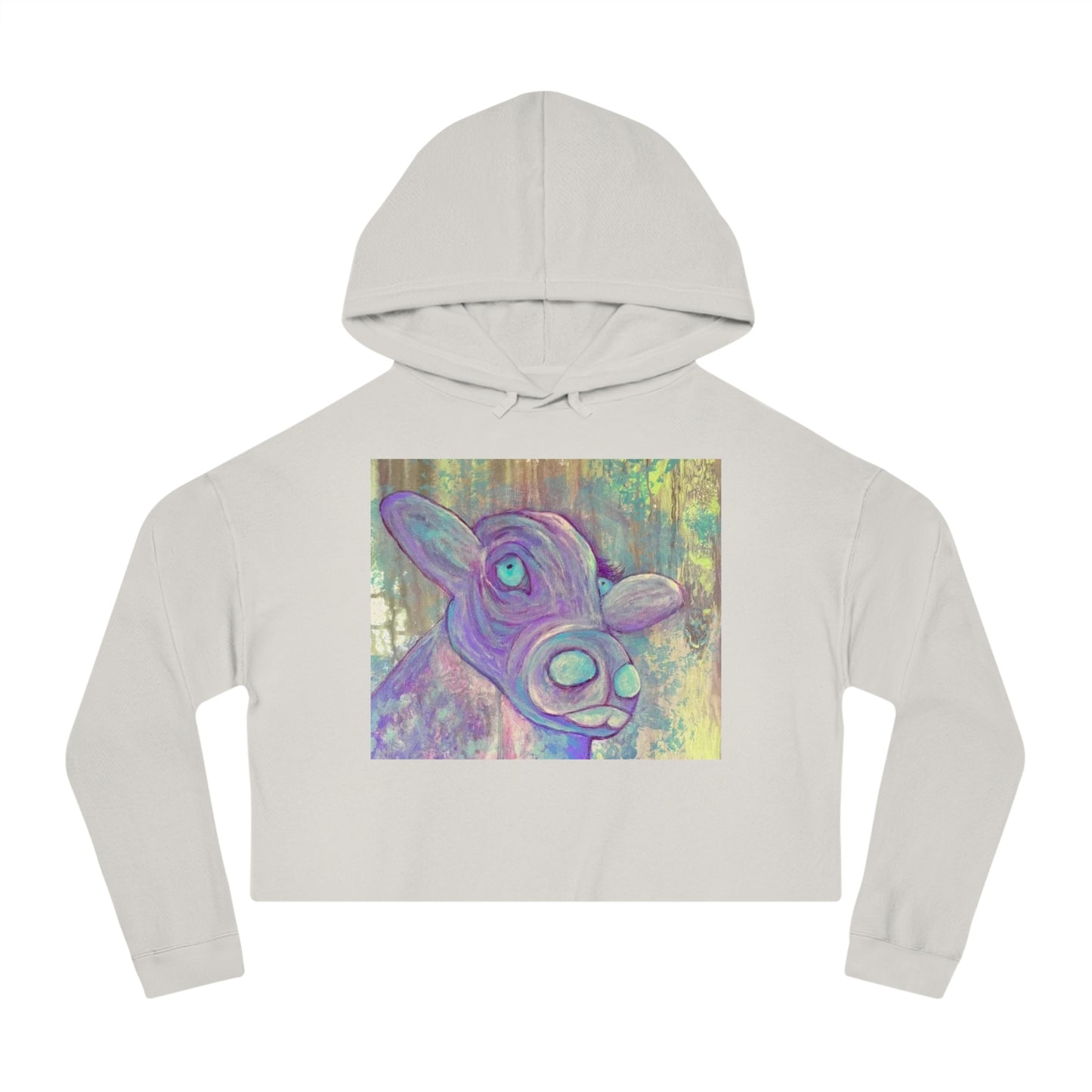 The Purple Cow Cropped Hoodie