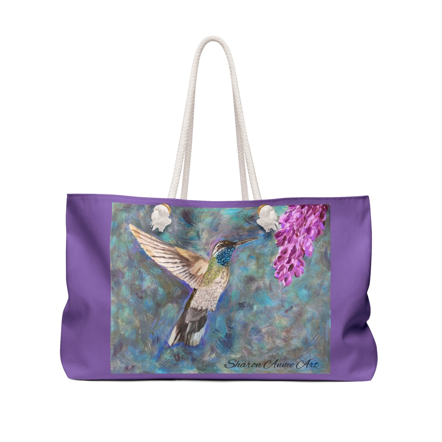 Hummingbird & Wisteria Weekender Bag