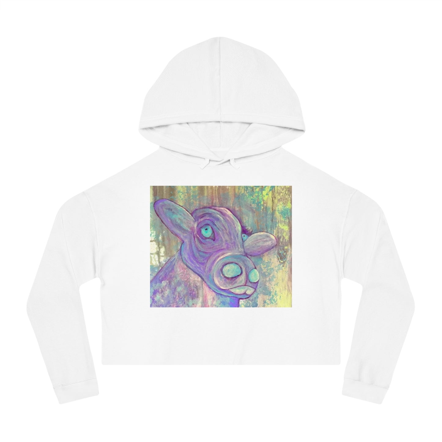 The Purple Cow Cropped Hoodie