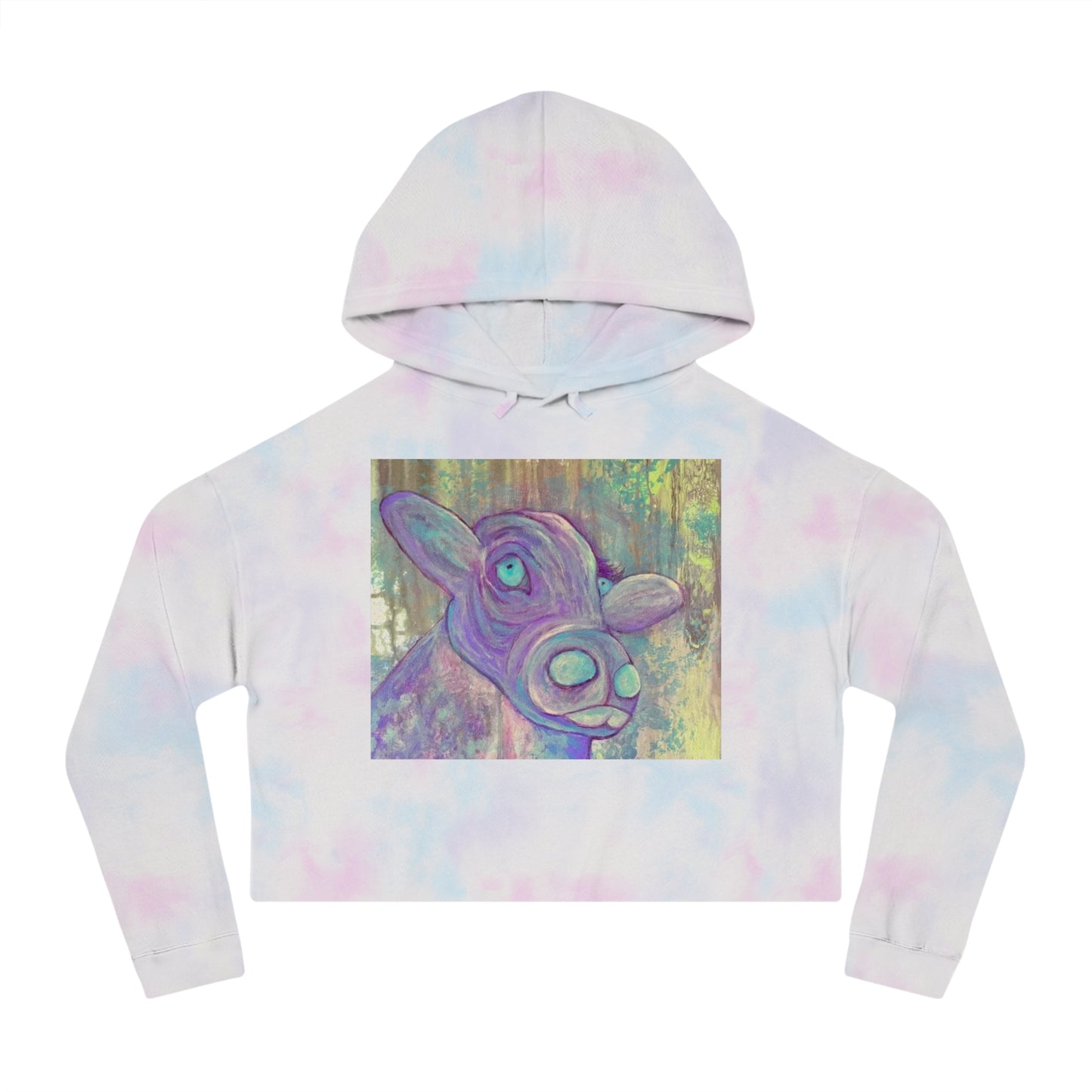 The Purple Cow Cropped Hoodie