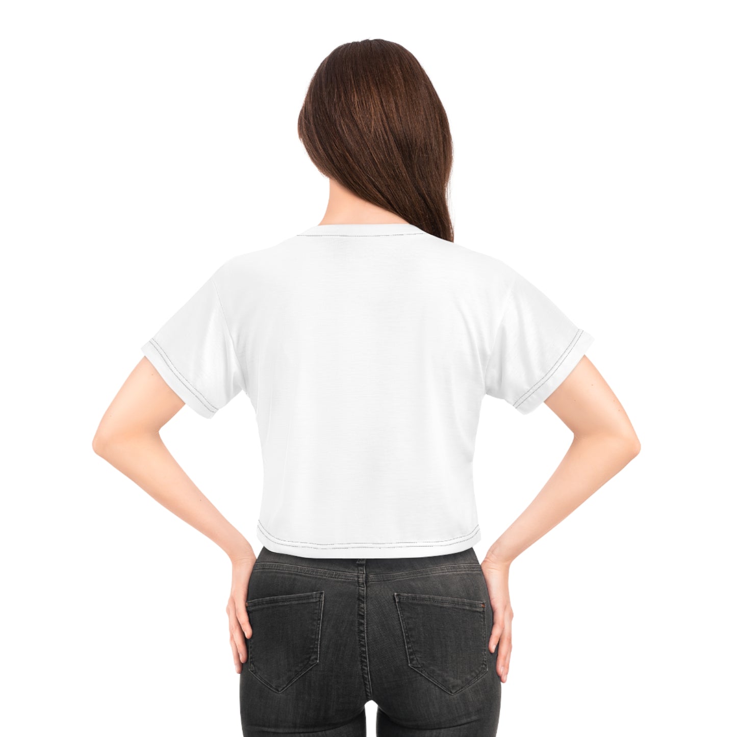 The Purple Picket Crop Tee