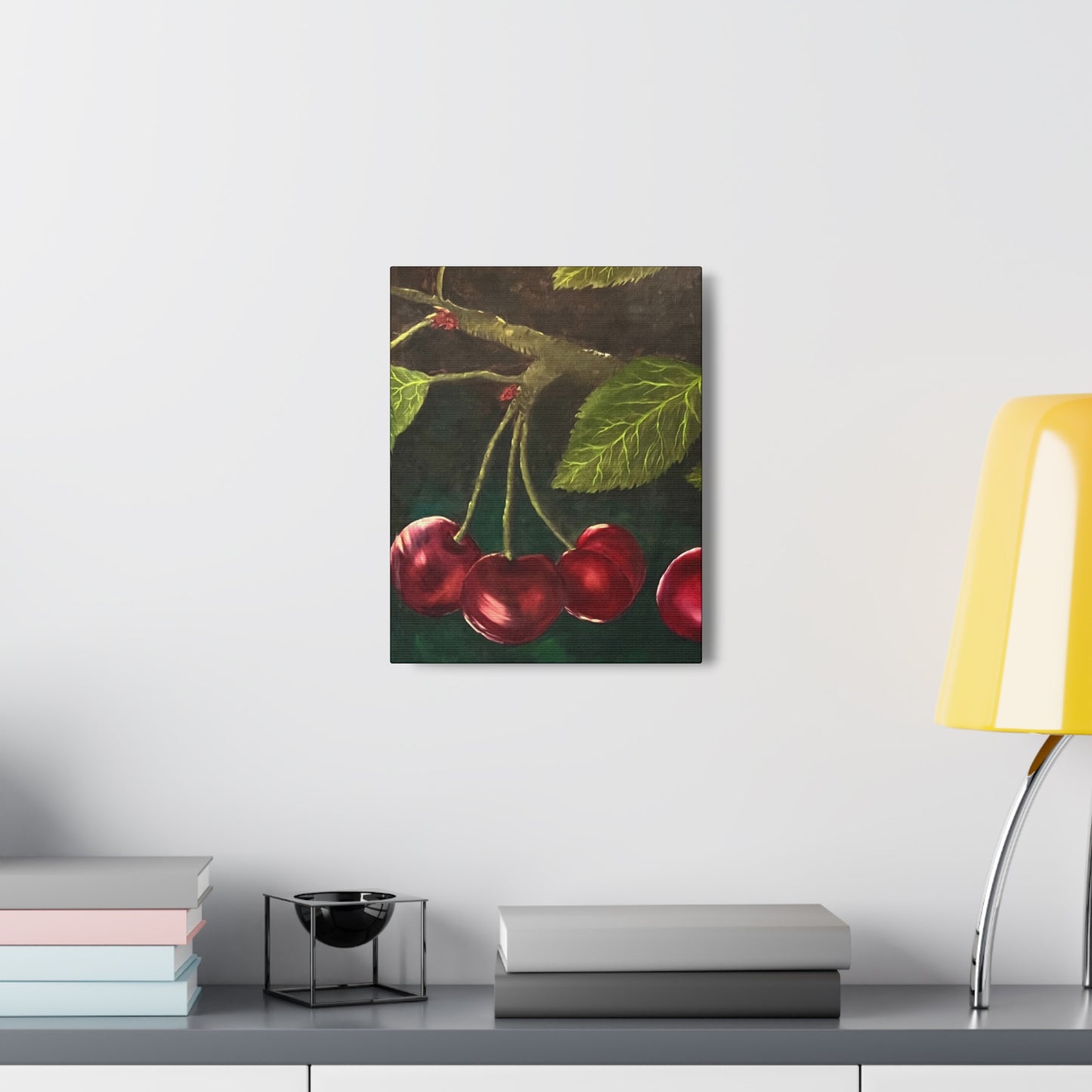 Black Cherries Painting